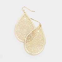 Floral Droplet Filigree Earrings