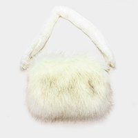 Furry Faux Fur Clutch Bag