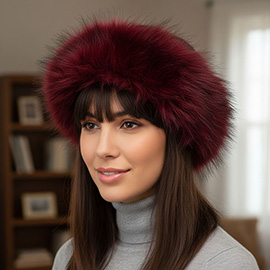 Faux Fur Earmuff Headband Scarf