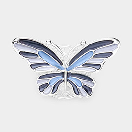Colored Metal Butterfly Magnetic Brooch