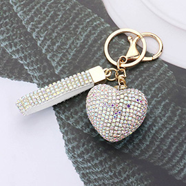 Bling Heart Keychain / Bag Charm