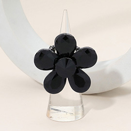 Flower Stone Cluster Stretch Ring