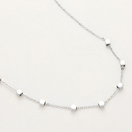 SECRET BOX_Stainless Steel Cube Station Necklace