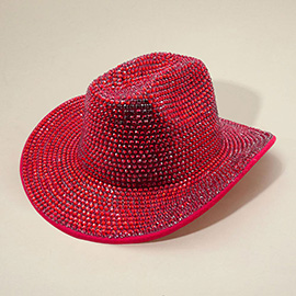 Bling Studded Fedora Hat