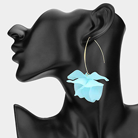 Resin Petal Drop Earrings