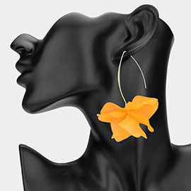 Resin Petal Drop Earrings