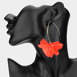 Resin Petal Drop Earrings