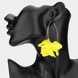 Resin Petal Drop Earrings