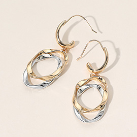 Twisted Metal Dangle Earrings