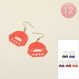 12Pairs - Football Helmet Game Day Dangle Earrings