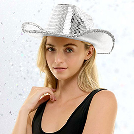 Mosaic Reflective Mirror Disco Cowboy Hat
