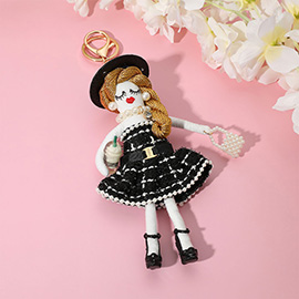 Chic Dress Fashion Doll Keychain / Bag Charm
