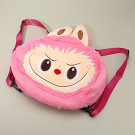 Kids Plush Monster Bunny Character Backpack Bag Shoulder Bag