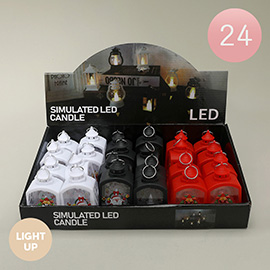 24PCS - Light Up Christmas Simulated Lantern LED Candle Lights