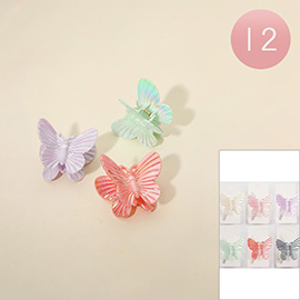 12PCS - Butterfly Hair Claw Clips