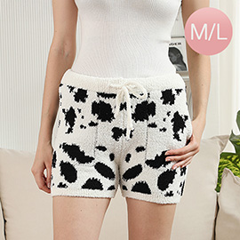 M/L - Cow Pattern Shorts with Pockets and String