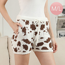 M/L - Cow Pattern Shorts with Pockets and String