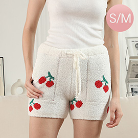S/M - Cherry Pattern Shorts with Pockets and String