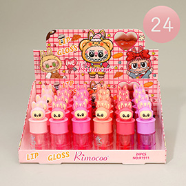 24PCS - Monster Bunny Top Lip Gloss