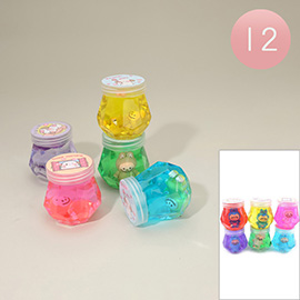 12PCS - Cartoon Character Crystal Mud