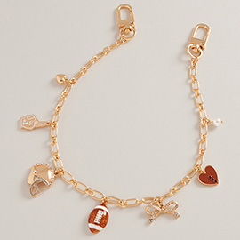 Football Charm Station Bag Chain