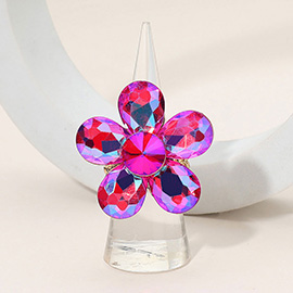 Flower Stone Cluster Stretch Ring