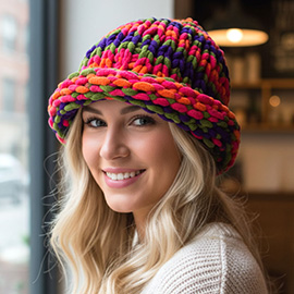 Chunky Knit Crochet Winter Hat