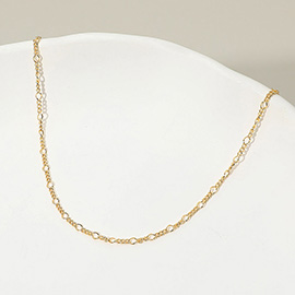 18K Gold Filled Singapore Chain Necklace