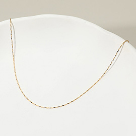 18K Gold Filled Delicate Twist Chain Necklace