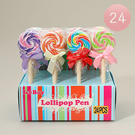 24PCS - Bow Lollipop Ball Pens