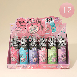 12PCS - Monster Bunny Character Bottle Fragrance Mist Spray