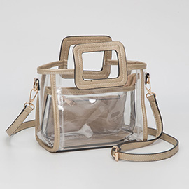 Transparent 3-piece Crossbody Handbag Set