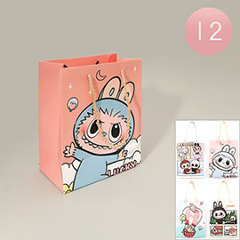 12PCS - Monster Bunny Character Printed Gift Bags
