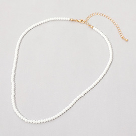 Faceted Beaded Necklace