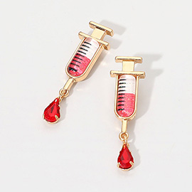 Syringe Drop Earrings