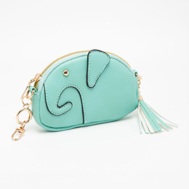 Elephant Tassel Keychain Mini Bag
